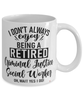 Funny Criminal Justice Social Worker Mug I Dont Always Enjoy Being a Retired Criminal Justice Social Worker Oh Wait Yes I Do Coffee Cup White