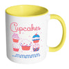 Baking Cupcakes Mug Cupcakes mmmmmm White 11oz Accent Coffee Mugs