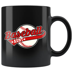 Baseball Aunt Mug Baseball Aunt 11oz Black Coffee Mugs