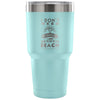 Beach Travel Mug I Don't Need Therapy I Just 30 oz Stainless Steel Tumbler