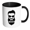 Beard Mug Respect the Beard White 11oz Accent Coffee Mugs