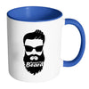 Beard Mug Respect the Beard White 11oz Accent Coffee Mugs