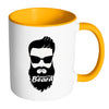 Beard Mug Respect the Beard White 11oz Accent Coffee Mugs