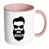 Beard Mug Respect the Beard White 11oz Accent Coffee Mugs