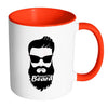 Beard Mug Respect the Beard White 11oz Accent Coffee Mugs