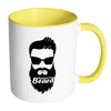 Beard Mug Respect the Beard White 11oz Accent Coffee Mugs