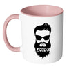 Beard Mug Respect the Beard White 11oz Accent Coffee Mugs