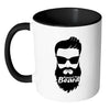 Beard Mug Respect the Beard White 11oz Accent Coffee Mugs