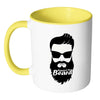 Beard Mug Respect the Beard White 11oz Accent Coffee Mugs