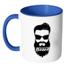 Beard Mug Respect the Beard White 11oz Accent Coffee Mugs