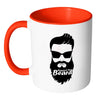 Beard Mug Respect the Beard White 11oz Accent Coffee Mugs