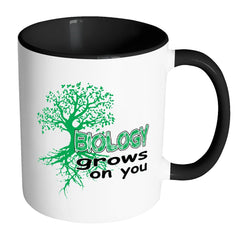 Biologist Mug Biology Grows On You White 11oz Accent Coffee Mugs