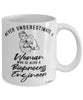 Bioprocess Engineer Mug Never Underestimate A Woman Who Is Also A Bioprocess Engineer Coffee Cup White