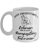 Biorepository Technician Mug Never Underestimate A Woman Who Is Also A Biorepository Tech Coffee Cup White