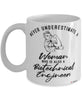 Biotechnical Engineer Mug Never Underestimate A Woman Who Is Also A Biotechnical Engineer Coffee Cup White