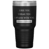 Black Lives Matter Movement Tumbler I See You I Hear You I Stand With You Laser Etched 30oz Stainless Steel Tumbler