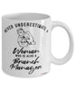 Branch Manager Mug Never Underestimate A Woman Who Is Also A Branch Manager Coffee Cup White