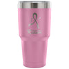 Breast Cancer Awareness Travel Mug I Run For A 30 oz Stainless Steel Tumbler