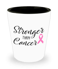 Breast Cancer Survivor Shot Glass Stronger Than Cancer