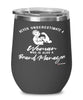 BrManager Wine Glass Never Underestimate A Woman Who Is Also A BrManager 12oz Stainless Steel Black