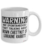 Brown Chestnut of Lorraine Mug May Spontaneously Start Talking About Brown Chestnut of Lorraine Rabbit Coffee Cup White