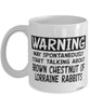 Brown Chestnut of Lorraine Mug May Spontaneously Start Talking About Brown Chestnut of Lorraine Rabbit Coffee Cup White