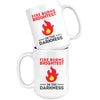 Camping Mug Fire Burns Brightest In The Darkness 15oz White Coffee Mugs