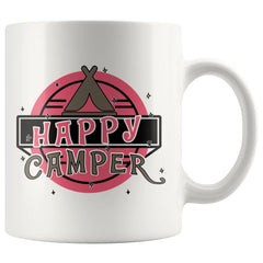 Camping Mug Happy Camper 11oz White Coffee Mugs