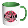Camping Mug Happy Camper White 11oz Accent Coffee Mugs