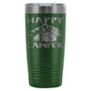 Camping Travel Mug Happy Camper 20oz Stainless Steel Tumbler