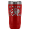 Camping Travel Mug Happy Camper 20oz Stainless Steel Tumbler