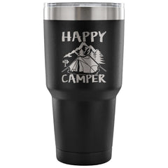 Camping Travel Mug Happy Camper 30 oz Stainless Steel Tumbler