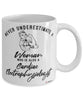 Cardiac Electrophysiologist Mug Never Underestimate A Woman Who Is Also A Cardiac Electrophysiologist Coffee Cup White