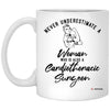 Cardiothoracic Surgeon Mug Never Underestimate A Woman Who Is Also A Cardiothoracic Surgeon Coffee Cup 11oz White XP8434