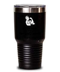 Cardiothoracic Surgeon Tumbler Never Underestimate A Woman Who Is Also A Cardiothoracic Surgeon 30oz Stainless Steel Black