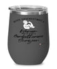 Cardiothoracic Surgeon Wine Glass Never Underestimate A Woman Who Is Also A Cardiothoracic Surgeon 12oz Stainless Steel Black