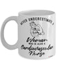 Cardiovascular Nurse Mug Never Underestimate A Woman Who Is Also A Cardiovascular Nurse Coffee Cup White