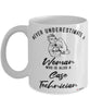 Case Technician Mug Never Underestimate A Woman Who Is Also A Case Tech Coffee Cup White