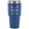 Cat Coffee Travel Mug My Therapist Has Whiskers 30 oz Stainless Steel Tumbler