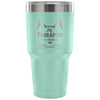 Cat Coffee Travel Mug My Therapist Has Whiskers 30 oz Stainless Steel Tumbler