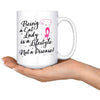 Cat Lady Mug Being A Cat Lady Is A Lifestyle Not A Disease 15oz White Coffee Mugs