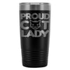 Cat Lady Travel Mug Proud Cat Lady 20oz Stainless Steel Tumbler