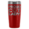 Cat Lady Travel Mug Proud Cat Lady 20oz Stainless Steel Tumbler