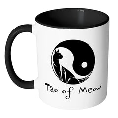 Cat Mug Tao of Meow White 11oz Accent Coffee Mugs