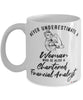 Chartered Financial Analyst Mug Never Underestimate A Woman Who Is Also A Chartered Financial Analyst Coffee Cup White