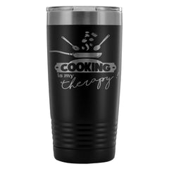 Chef Travel Mug Cooking Is My Therapy 20oz Stainless Steel Tumbler