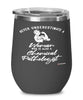 Chemical Pathologist Wine Glass Never Underestimate A Woman Who Is Also A Chemical Pathologist 12oz Stainless Steel Black