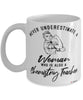 Chemistry Teacher Mug Never Underestimate A Woman Who Is Also A Chemistry Teacher Coffee Cup White