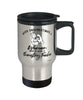 Chemistry Teacher Travel Mug Never Underestimate A Woman Who Is Also A Chemistry Teacher 14oz Stainless Steel