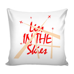 Chemtrails Conspiracy Theory Graphic Pillow Cover Lies In The Skies